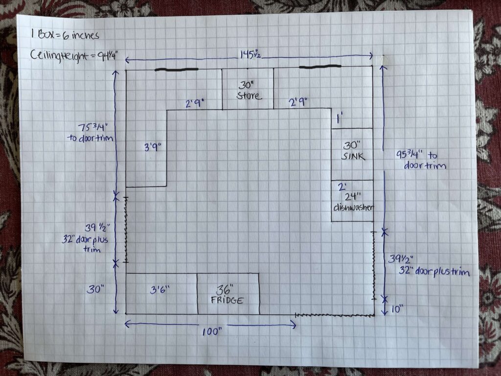 Katie's design keeping the ;oad bearing wall.