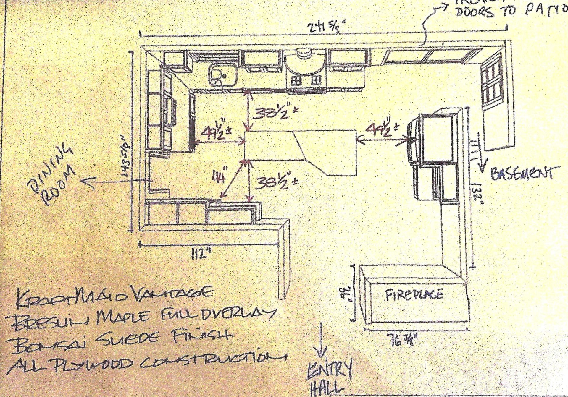 top view with notes